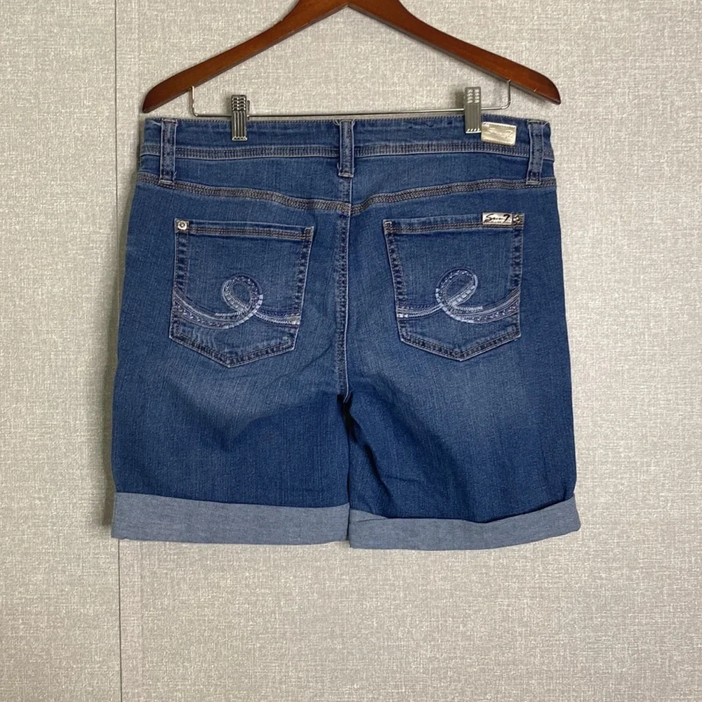 Seven 7 Rolled Hem Distressed 8